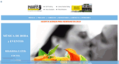 Desktop Screenshot of musicadeboda.es